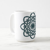 Mandala Flowers Koffiemok (Voorkant links)