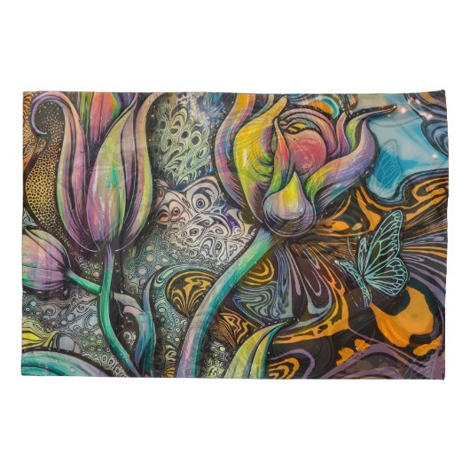 Mandala Flowers Kussensloop (Achterkant)