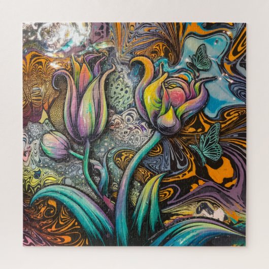 Mandala Flowers Legpuzzel (Verticaal)