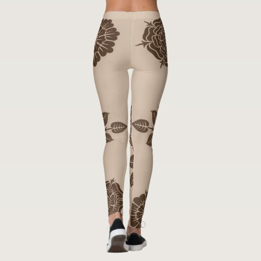 Mandala Flowers Ornament Leggings (Achterkant)