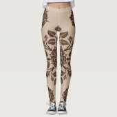 Mandala Flowers Ornament Leggings (Voorkant)