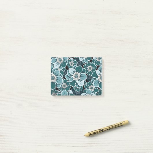 Mandala Flowers Post-it® Notes (Op bureau)