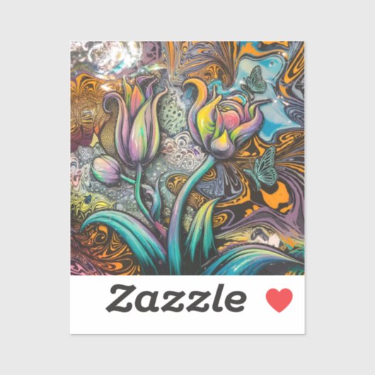 Mandala Flowers Sticker (Vel)