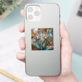 Mandala Flowers Sticker (Telefoon)