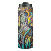 Mandala Flowers Thermosbeker (Voorkant)