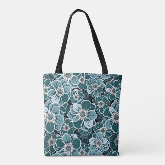 Mandala Flowers Tote Bag (Achterkant)