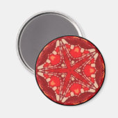 Mandala Fractal Arco Iris Estrella Flor Arte Iman Magneet (Voorkant / Achterkant)