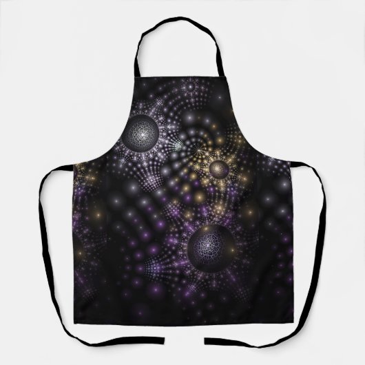 Mandala Fractal Art Psychedelic Universe Spheres Schort (Voorkant)