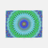 Mandala fractal fleece deken (Voorkant (Horizontaal))