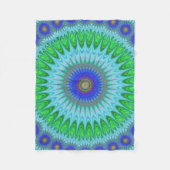 Mandala fractal fleece deken (Voorkant)