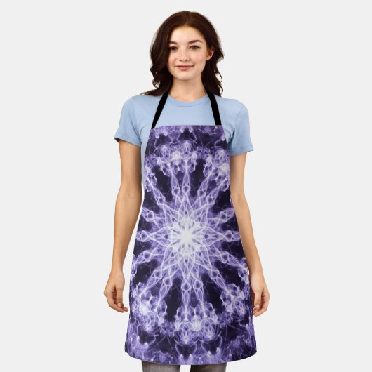 Mandala Fractal Psychedelic Retro Trippy Hippie Schort (Gedragen)