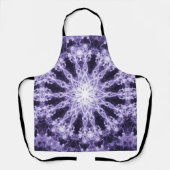 Mandala Fractal Psychedelic Retro Trippy Hippie Schort (Voorkant)