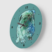 Mandala French Bulldog Wall Clock Grote Klok (Hoek)