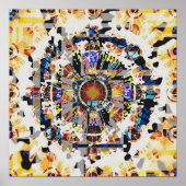 Mandala Funnels 8 Poster (Voorkant)