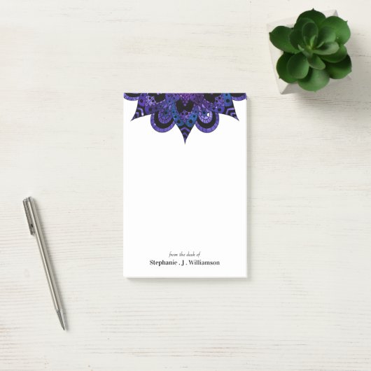 Mandala Galaxy Name Post-It Notes (Kantoor)