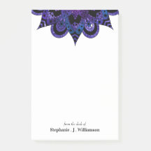 Mandala Galaxy Name Post-It Notes