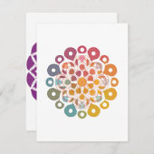 mandala Gamut Stuffed Notitiekaartje (Voorkant / Achterkant)