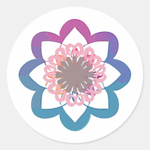 mandala Gamut-verf Ronde Sticker