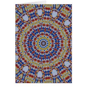 Mandala geel blauw
