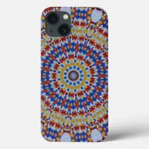 Mandala geel blauw Case-Mate iPhone case