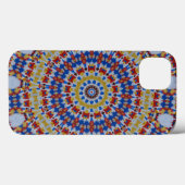 Mandala geel blauw Case-Mate iPhone case (Achterkant (horizontaal))