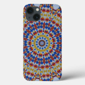 Mandala geel blauw Case-Mate iPhone case (Achterkant)