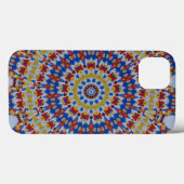 Mandala geel blauw Case-Mate iPhone case (Achterkant (horizontaal))