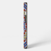 Mandala geel blauw iPhone hoesje (Linkerkant)