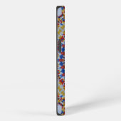Mandala geel blauw iPhone hoesje (Rechterkant)