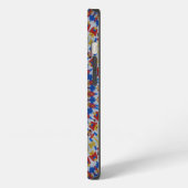 Mandala geel blauw iPhone hoesje (Linkerkant)