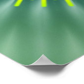 Mandala geel groen | groene bloem poster (Hoek)