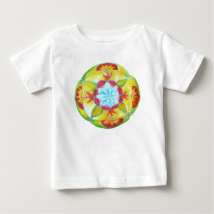 Mandala <Geel Ronde handgeschilderde mandala