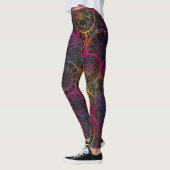 Mandala-geïnspireerde bloemsierkunst Leggings (Links)