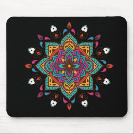 "Mandala" gekleurd Muismat