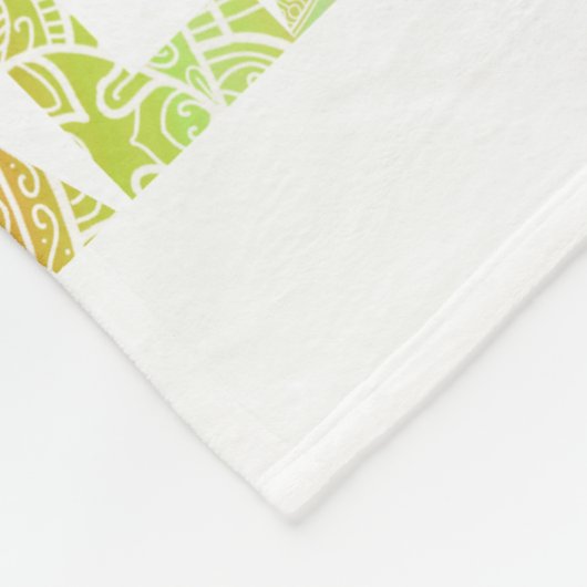 MANDALA GEKLEURDE LOTUS BLOEM FLEECE DEKEN (Hoek)