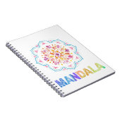 MANDALA GEKLEURDE LOTUS BLOEM NOTITIEBOEK (Rechterzijde)