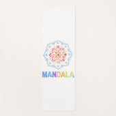 MANDALA GEKLEURDE LOTUS BLOEM YOGAMAT (Voorkant)