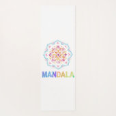 MANDALA GEKLEURDE LOTUS BLOEM YOGAMAT (Achterkant)