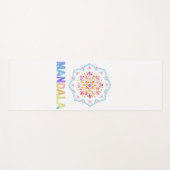MANDALA GEKLEURDE LOTUS BLOEM YOGAMAT (Voorkant (horizontaal))