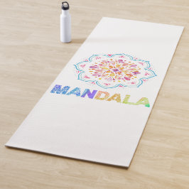 MANDALA GEKLEURDE LOTUS BLOEM YOGAMAT