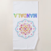 MANDALA GEKLEURDE LOTUSBLOEM STRANDLAKEN (Voorkant)