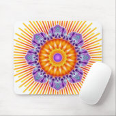 Mandala gele violet muismat (Met muis)