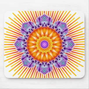 Mandala gele violet muismat