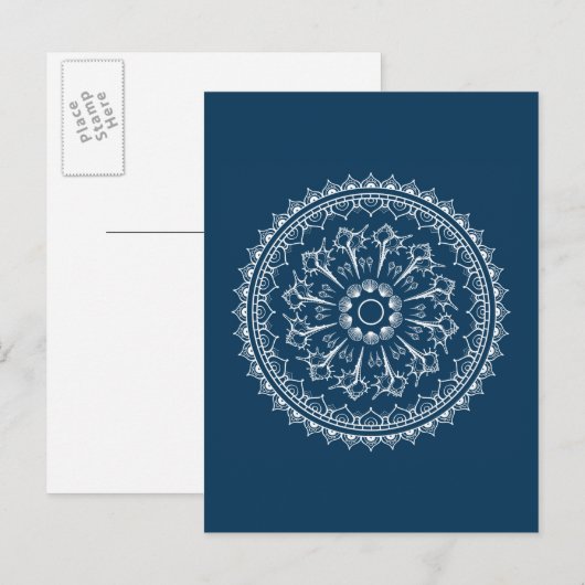 Mandala gemaakt van Seashells Briefkaart (Voorkant / Achterkant)