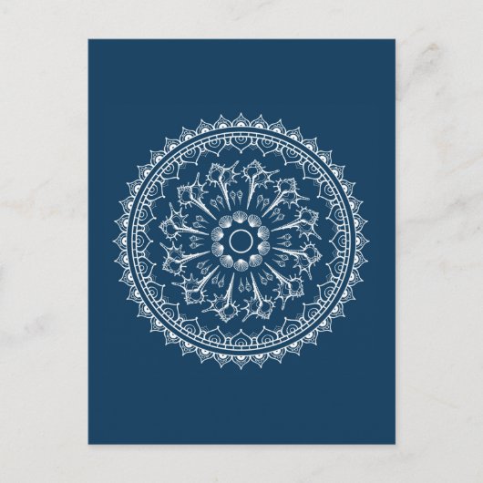 Mandala gemaakt van Seashells Briefkaart (Voorkant)