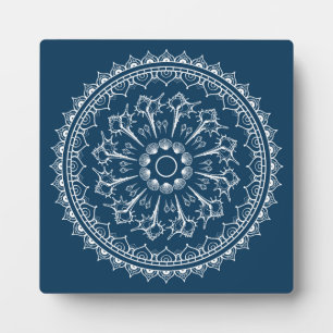 Mandala gemaakt van Seashells Fotoplaat