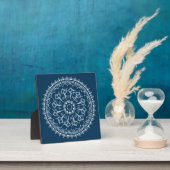 Mandala gemaakt van Seashells Fotoplaat (Insitu)