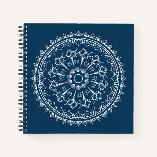 Mandala gemaakt van Seashells Notitieboek (Voorkant)