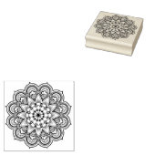 Mandala Geometric design Rubberstempel (Gestempeld)