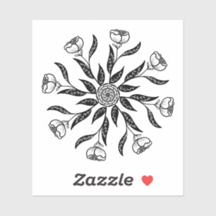 Mandala Geometric Flower Sticker